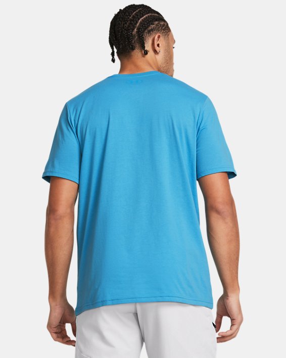 T-shirt à manches courtes UA Sportstyle Left Chest pour homme, Blue, pdpMainDesktop image number 1